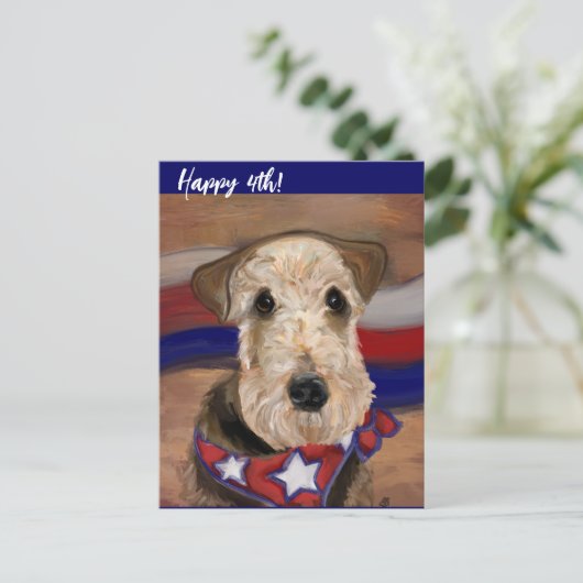 Carte Postale Airedale Terrier (Debout devant)
