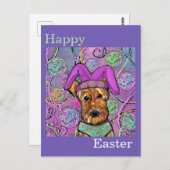 CARTE POSTALE AIREDALE TERRIER (Devant / Derrière)