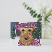 CARTE POSTALE AIREDALE TERRIER (Debout devant)