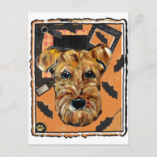CARTE POSTALE AIREDALE TERRIER (Devant)