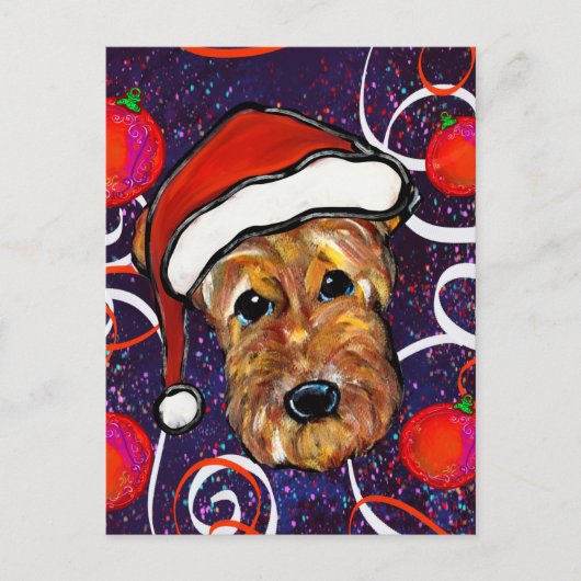 CARTE POSTALE AIREDALE TERRIER (Devant)