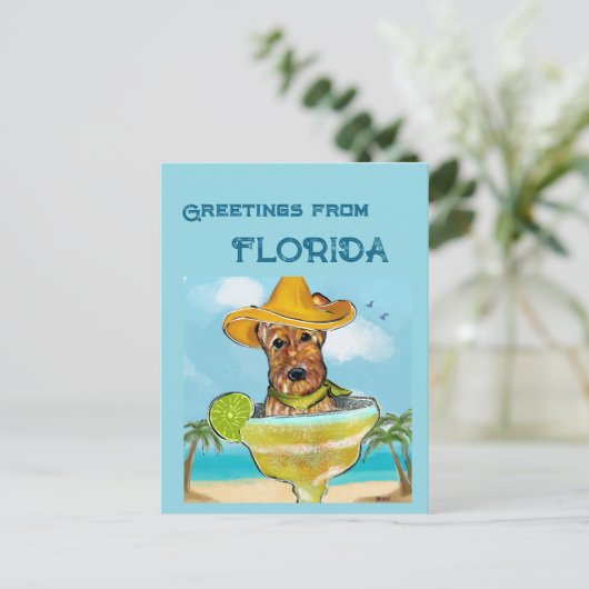 Carte Postale Airedale Terrier (Debout devant)