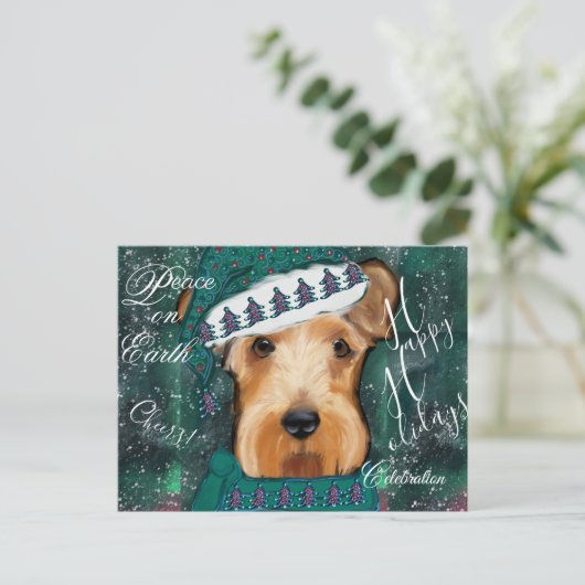 Carte Postale Airedale Terrier (Debout devant)