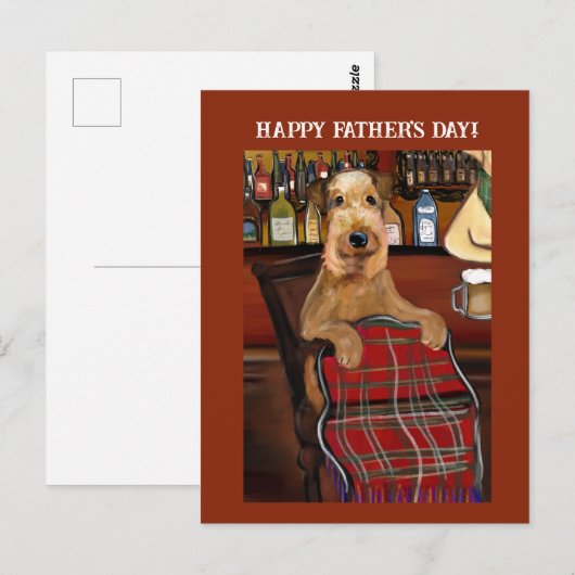 Carte Postale Airedale Terrier (Devant / Derrière)