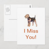 Carte Postale Airedale Terrier (Devant / Derrière)