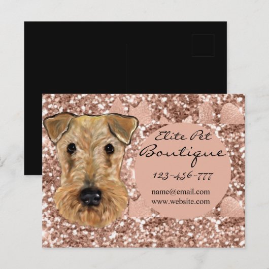 Carte Postale Airedale Terrier (Devant / Derrière)