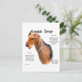 Carte Postale Airedale Terrier Histoire (Debout devant)