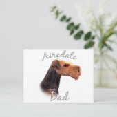 Carte Postale Airedale Terrier Papa 2 (Debout devant)