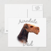 Carte Postale Airedale Terrier Papa 2 (Devant / Derrière)
