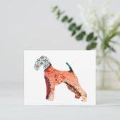 Carte postale Airedale Terrier Patchwork Pet (Debout devant)