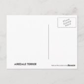 Carte postale Airedale Terrier Patchwork Pet (Dos)