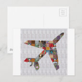 Carte Postale AIRPLANE Flight Travel GroupCARD TEAMcard NVN491 (Devant / Derrière)