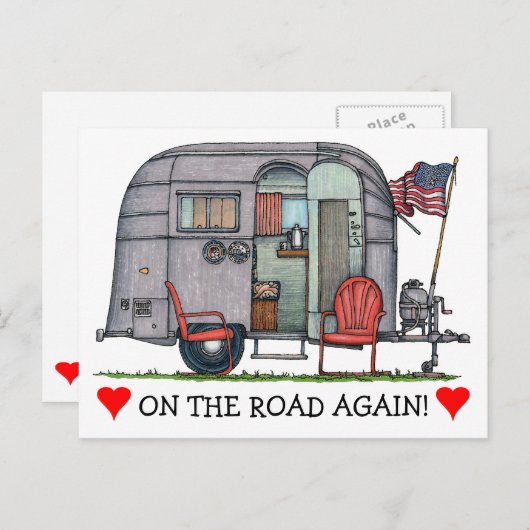 Carte Postale Airstream (Devant / Derrière)