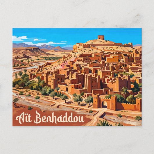 Carte Postale Aït Benhaddou Maroc (Devant)