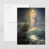 Carte Postale Aivazovsky - Marche sur l'eau (Devant / Derrière)