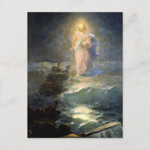 Carte Postale Aivazovsky - Marche sur l'eau