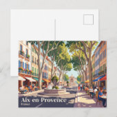 Carte Postale Aix-en-Provence France (Devant / Derrière)