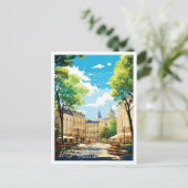 Carte Postale Aix En Provence France illustration de voyage vint (Debout devant)