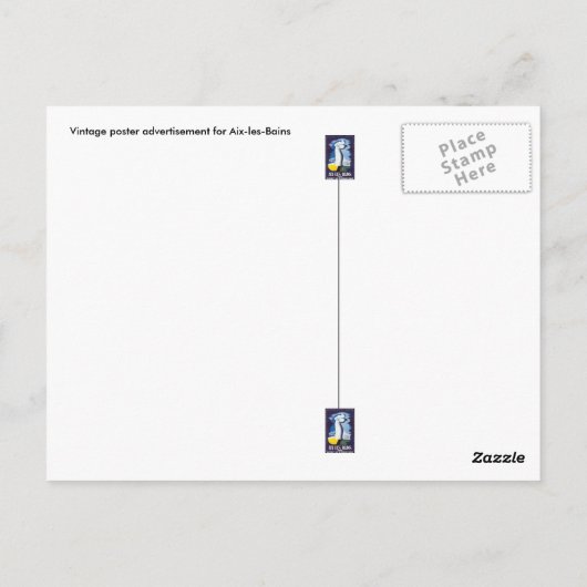 Carte postale : Aix-Les-Bains - Eaux de guérison (Dos)