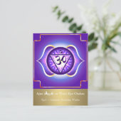 Carte Postale Ajna (Agyā) ou Third Eye Chakra (Debout devant)