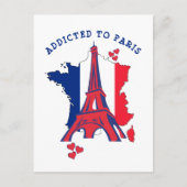 Carte Postale AJOUTÉ À LA Tour Eiffel DE PARIS (Devant)