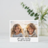 Carte Postale Ajouter 2 Photos - Simple Collage (Debout devant)