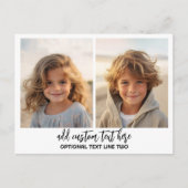 Carte Postale Ajouter 2 Photos - Simple Collage (Devant)