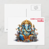 Carte Postale Ajouter au tourisme de voyage vintage en Inde (Devant / Derrière)