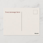 Carte Postale Ajouter du texte à un chien chaud mignon (Dos)