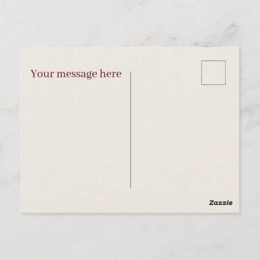 Carte Postale Ajouter du texte à un chien chaud mignon (Dos)