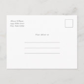 Carte Postale Ajouter Photo Modern Script élégant Enregistrer la (Dos)