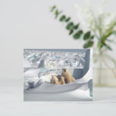 Carte Postale Ajouter SLOGAN pour sauver les ours polaires arcti (Debout devant)