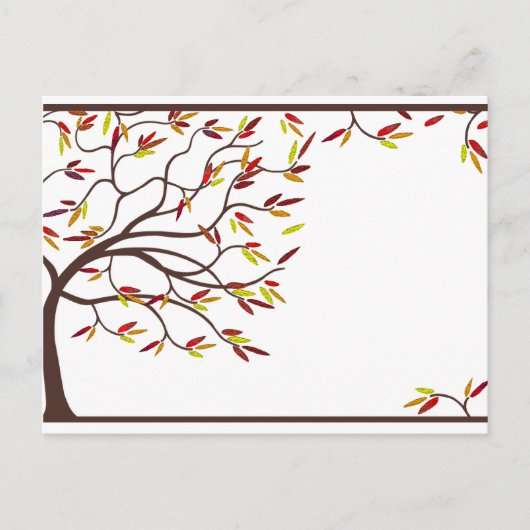 Carte Postale Ajouter un Invitation d'automne de texte personnal (Devant)