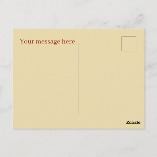 Carte Postale Ajouter un message à ajouter à la tarte de poulet (Dos)