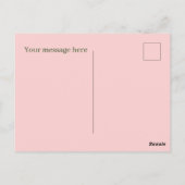 Carte Postale Ajouter un message à la framboise (Dos)