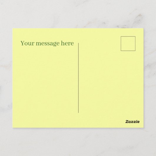 Carte Postale Ajouter un message à l'avocat mignon (Dos)