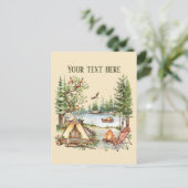 Carte Postale Ajouter un message aux amoureux du camping (Debout devant)