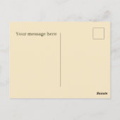 Carte Postale Ajouter un message aux amoureux du camping (Dos)