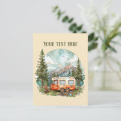 Carte Postale Ajouter un message aux amoureux du camping (Debout devant)