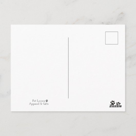 Carte Postale Ajouter un nom Relax Comme le chien joyeuse retrai (Dos)