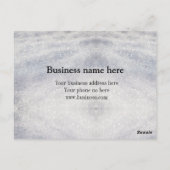 Carte Postale ajouter un texte de logo à paillettes bleues remer (Dos)