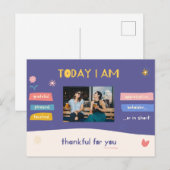 Carte Postale Ajouter une photo - gentil personnel général Merci (Devant / Derrière)