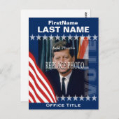 Carte Postale Ajouter une photo | Modèle de campagne (Devant / Derrière)