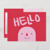 Carte Postale Ajouter une photo - Personnalisé Hello Connections (Devant / Derrière)