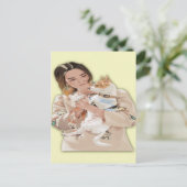 Carte Postale Ajouter une photo personnalisée (Debout devant)