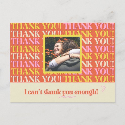 Carte Postale Ajouter une photo - Personnel Général Merci (Devant)