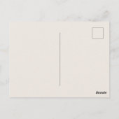 Carte Postale Ajouter votre café texte (Dos)