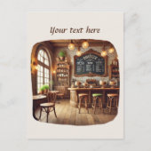 Carte Postale Ajouter votre café texte (Devant)
