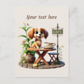 Carte Postale Ajouter votre café texte (Devant)