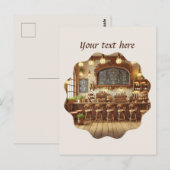 Carte Postale Ajouter votre café texte (Devant / Derrière)